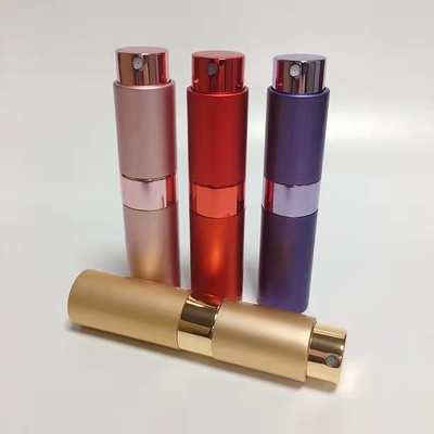 アルミニウム8ml +ガラスECOの友好的な結め換え品の香水瓶
