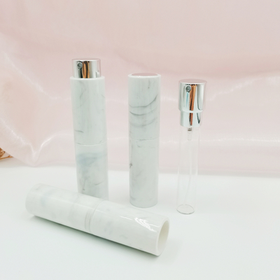 プラスチック注入の大理石パターン詰め替え式の香水瓶は色 8ml をカスタマイズしました