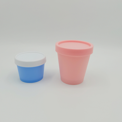 モノラル物質的なPPの化粧品の瓶50ml 100ml 200ml 250mlのアイスクリームのコップはパーソナル ケアの瓶を形づける