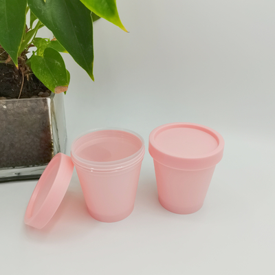 モノラル物質的なPPの化粧品の瓶50ml 100ml 200ml 250mlのアイスクリームのコップはパーソナル ケアの瓶を形づける