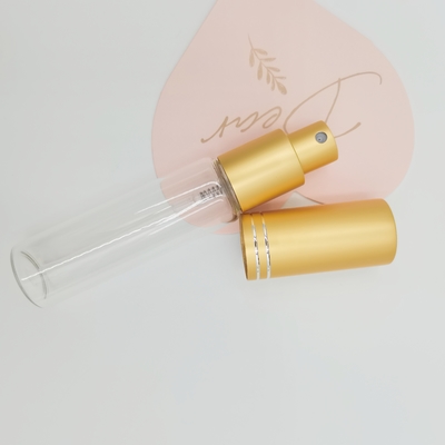 アルミニウム香水噴霧器が付いている10ml 15ml 20ml 25ml 30mlの管のガラス ビン