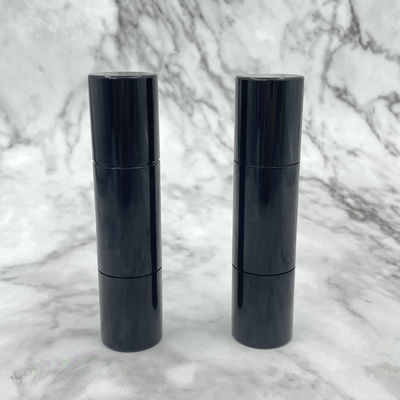 8g黒の空の口紅の容器の隠蔽のハイライトのABSは頭部を倍増する