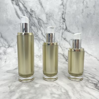 100ml 120ml化粧品ポンプびんの空のプラスチック ローションの金のアクリルに熱い押すこと