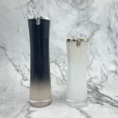 葉形のノズルとの贅沢なアクリルの化粧品の包装の空気のないびん50ml 100ml