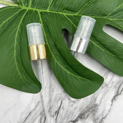 18/410の良い霧のスプレーヤーは銀製アルミニウム閉鎖0.12ML SS316の骨があるスカートをポンプでくむ