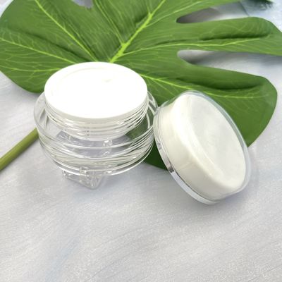 スキン ケアのクリームのためのアクリルの容器30g 50gのあたりの紫外線証拠のプラスチック化粧品の瓶