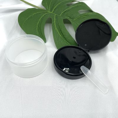 80gプラスチック化粧品はスプーン/スクレーパーが付いている明確な容器の顔のマスクを震動させる