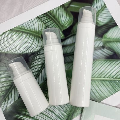 クリームのための空気のないポンプびんの絹のスクリーニング50mlの円形のスナップ
