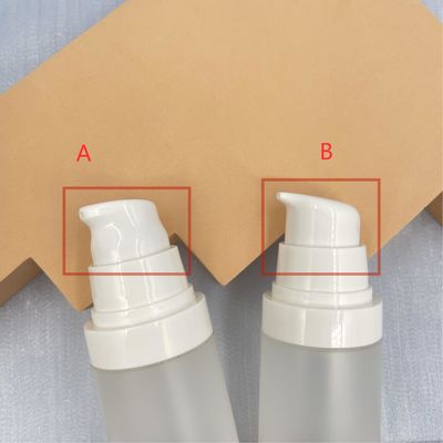 透明なPPの空気のないびんポンプ30ml 50ml木パターン シルク スクリーン