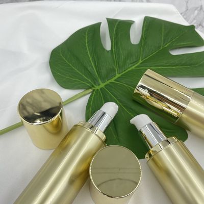 100ml 120ml化粧品ポンプびんの空のプラスチック ローションの金のアクリルに熱い押すこと