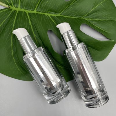 30mlを包む上限の化粧品ポンプびんSkincareは金属で処理した