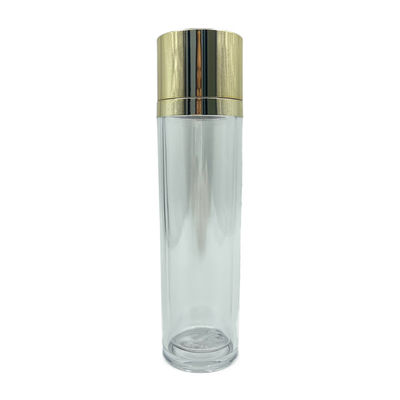 金の帽子PETGのプラスチックはトナー100ml 120mlのための贅沢な化粧品の容器をびん詰めにする