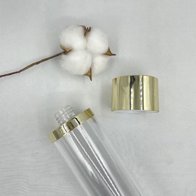 金の帽子PETGのプラスチックはトナー100ml 120mlのための贅沢な化粧品の容器をびん詰めにする