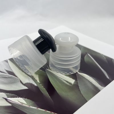 28/410のプッシュ プルねじ帽子のびんプラスチック カバーさざ波パターン