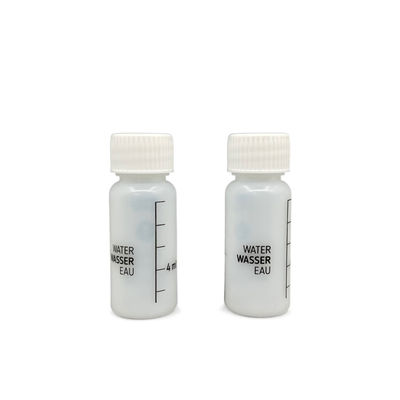 小さいHDPEのプラスチックびん10mlの白い帽子は色をローションのための1つの時間の使用カスタマイズした