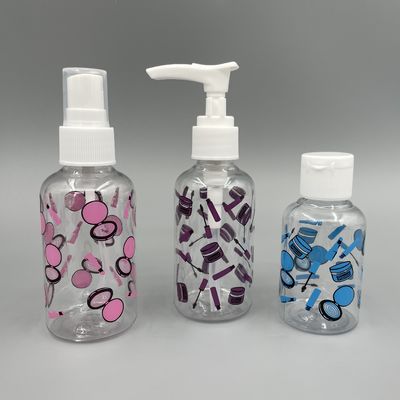 印刷を用いる肩70mlの保湿剤のあたりの透明なボストン ペット ポンプびん