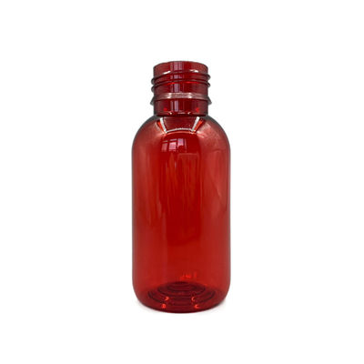 タンパーの明白な帽子が付いている紫外線空のプラスチック シロップのびん100ml 3.52OZの円形に対して