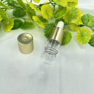 金の球根が付いている空の精油のびん20ml 0.25mlの適量の紫外線コーティングの液体の点滴器