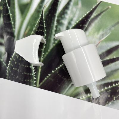 白い20/410のクリーム ポンプ ディスペンサーSS316のばねの取り替えのローションの頭部0.2ML/T