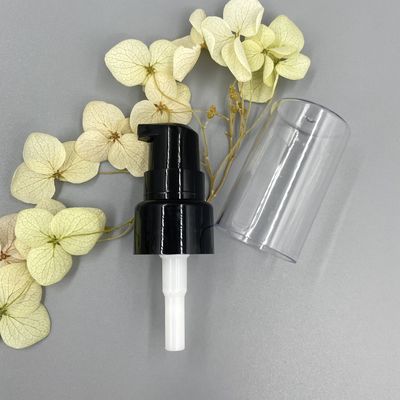 PPはクリーム色 ポンプ ディスペンサー20/410の完全で明確な帽子との304H滑らかな閉鎖0.2ML/Tを黒くする