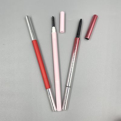 敏感な三角形の眉毛鉛筆146mm 7mmのABSはブラシが付いているヘッド目の構造の容器を倍増する