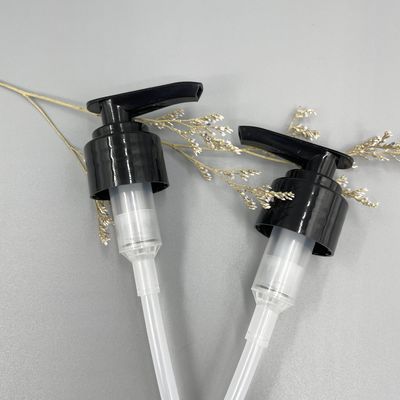 手のSanitizerのためのPE 24mmディスペンサー ポンプ28mm黒のローションの滑らかな閉鎖