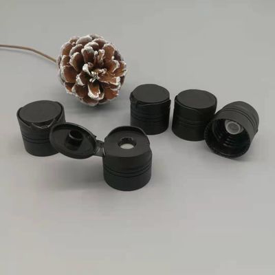 マットの黒プラスチックねじディスク上フリップ帽子24/410のシリコーン弁9.5mm