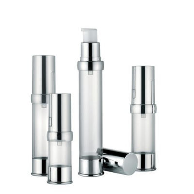 ローションのアクチュエーター15ml、20ml、30mlはローションの血清のプラスチック空気のないびんのために金属で処理した