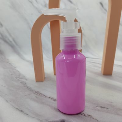 旅行一定シリーズSkincare 75mlペット ポンプびんのピンクの紫色の薄緑の淡いブルー