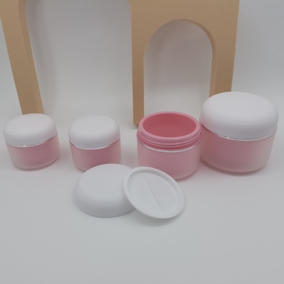 円形PPはスキン ケアの保湿剤のための化粧品100gクリームの瓶を倍増する