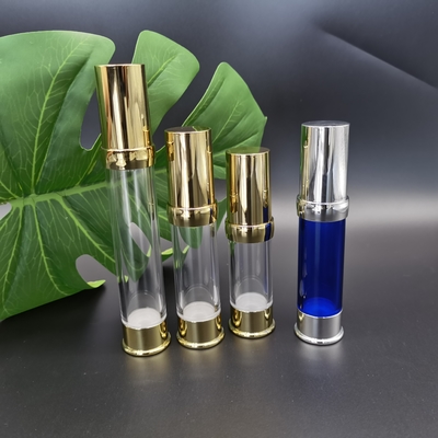 ローションのアクチュエーター15ml、20ml、30mlはローションの血清のプラスチック空気のないびんのために金属で処理した