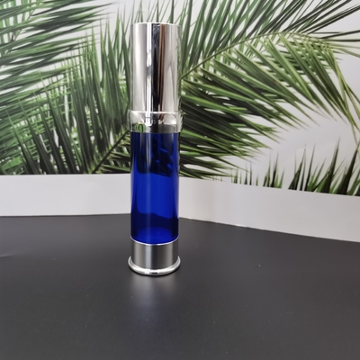 ローションのアクチュエーター15ml、20ml、30mlはローションの血清のプラスチック空気のないびんのために金属で処理した