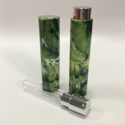 プラスチック注入の大理石パターン詰め替え式の香水瓶は色 8ml をカスタマイズしました