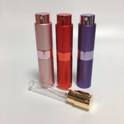 アルミニウム8ml +ガラスECOの友好的な結め換え品の香水瓶