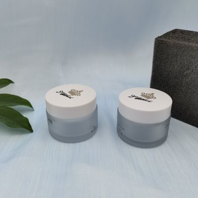 50g化粧品のためのガラス瓶のマット色
